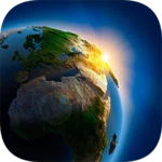 3d rotating earth wallpaper android application logo